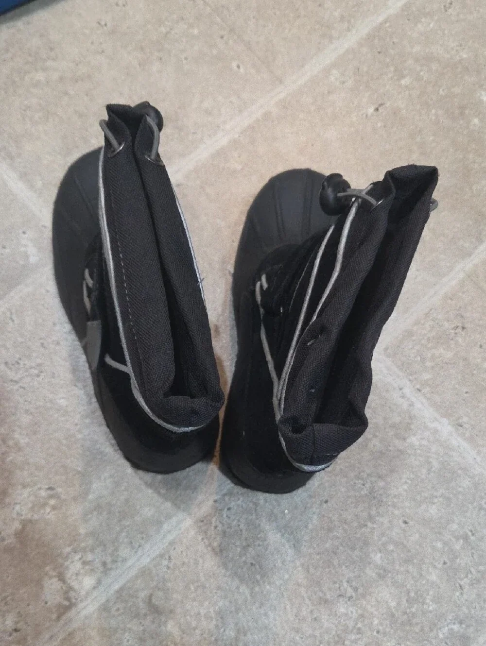 totes Kids Black and Gray Snow Boots